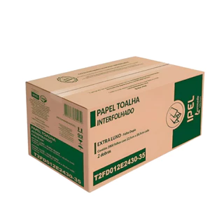 Papel Toalha Interfolha 2 Dobras Folha Dupla 2.000 folhas Laminado Ipel em Oferta na Shopee