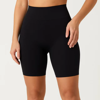 Bermuda Sem Costura Feminina Academia Selene Alta Cintura Leve Compressão Conforto Fitness em Oferta na Shopee
