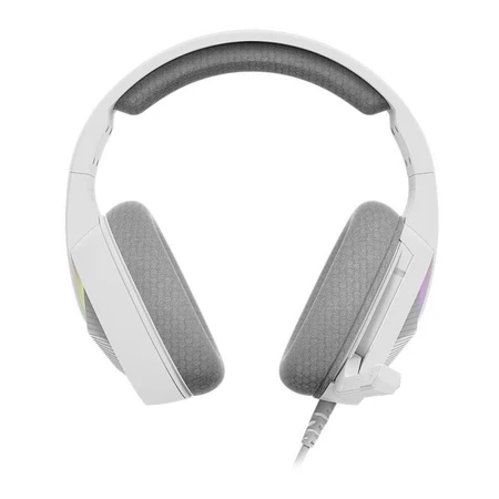 Headset Gamer Marvo H8618 RGB Drivers 50mm Branco H8618-WH - Vista 5