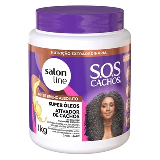 Creme Ativador de Cachos Salon Line S.O.S. Nutritivo 1kg em Oferta na Shopee