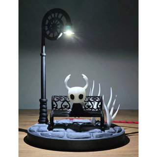 Hollow Knight Diorama - Poste com LED - Miniatura Game