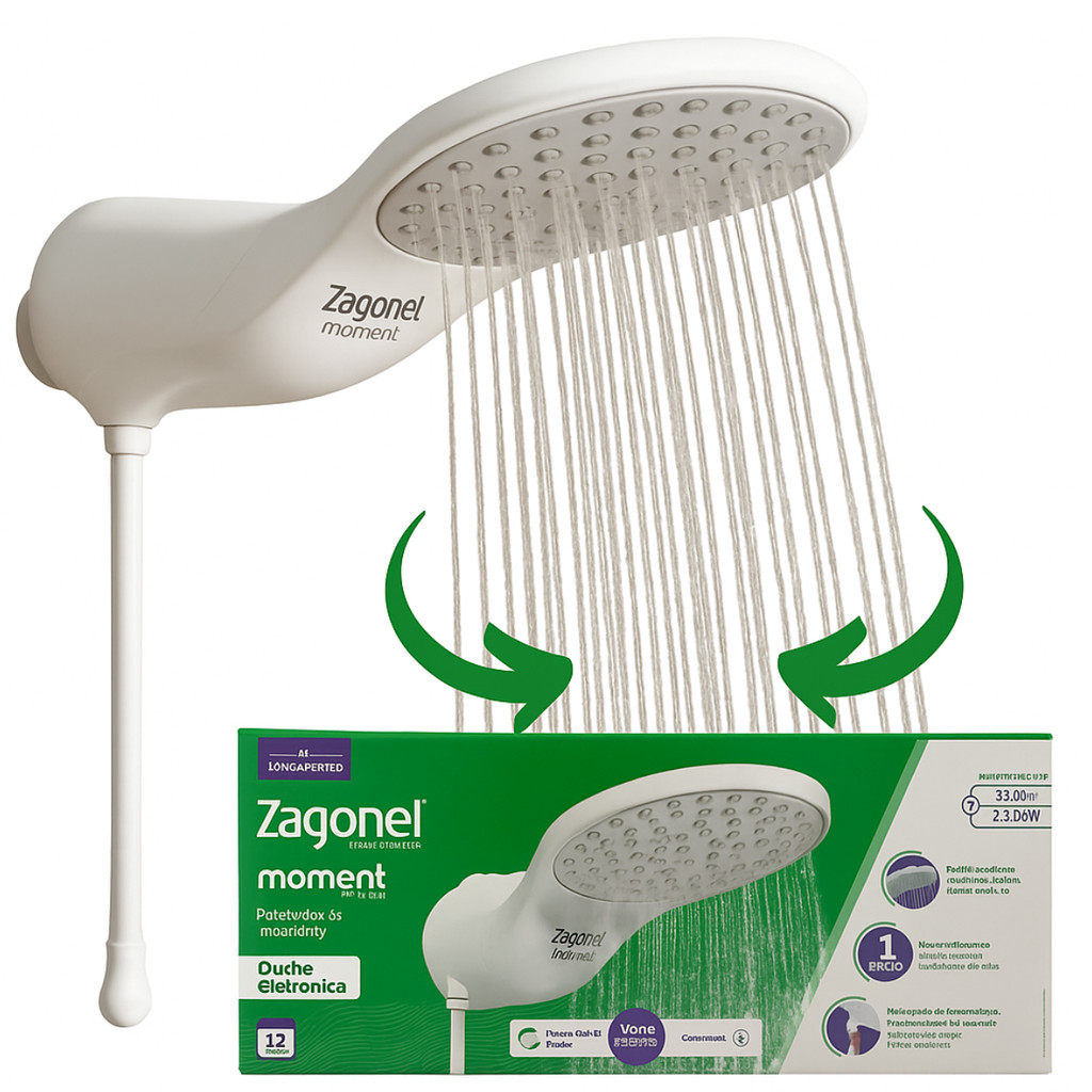 Ducha Eletrônica Zagonel Moment 220v 7500w Original Branco
