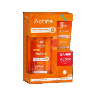 Kit Actine Gel De Limpeza 140G + Actine Gel De Limpeza 40G - em Oferta na Shopee