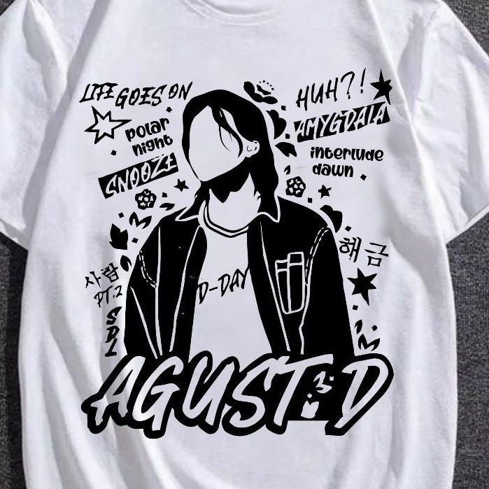 d day camiseta Agust D Suga Min Yoongi D Day unissex , bts