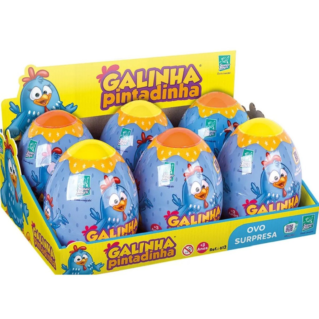 Brinquedo Infantil Galinha Pintadinha Ovo Surpresa SuperToys | Shopee ...