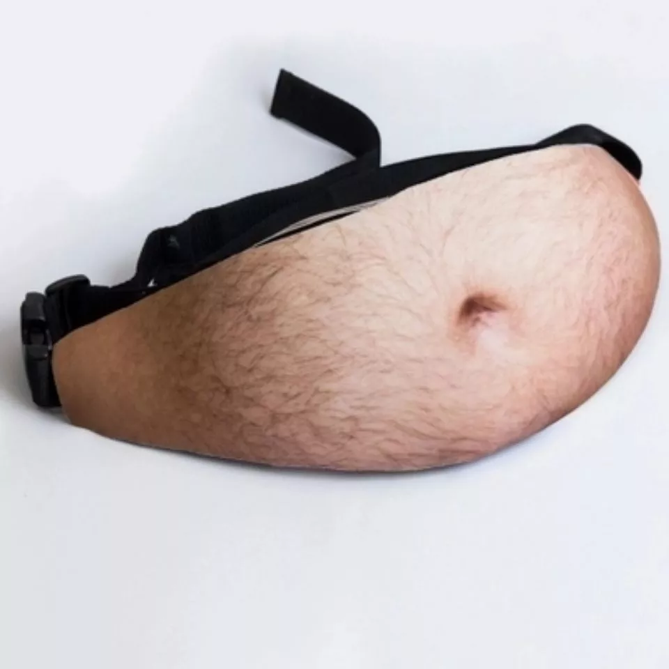Simulação criativa barriga cintura saco barriga saco de barriga cerveja cintura saco engraçado cintura s