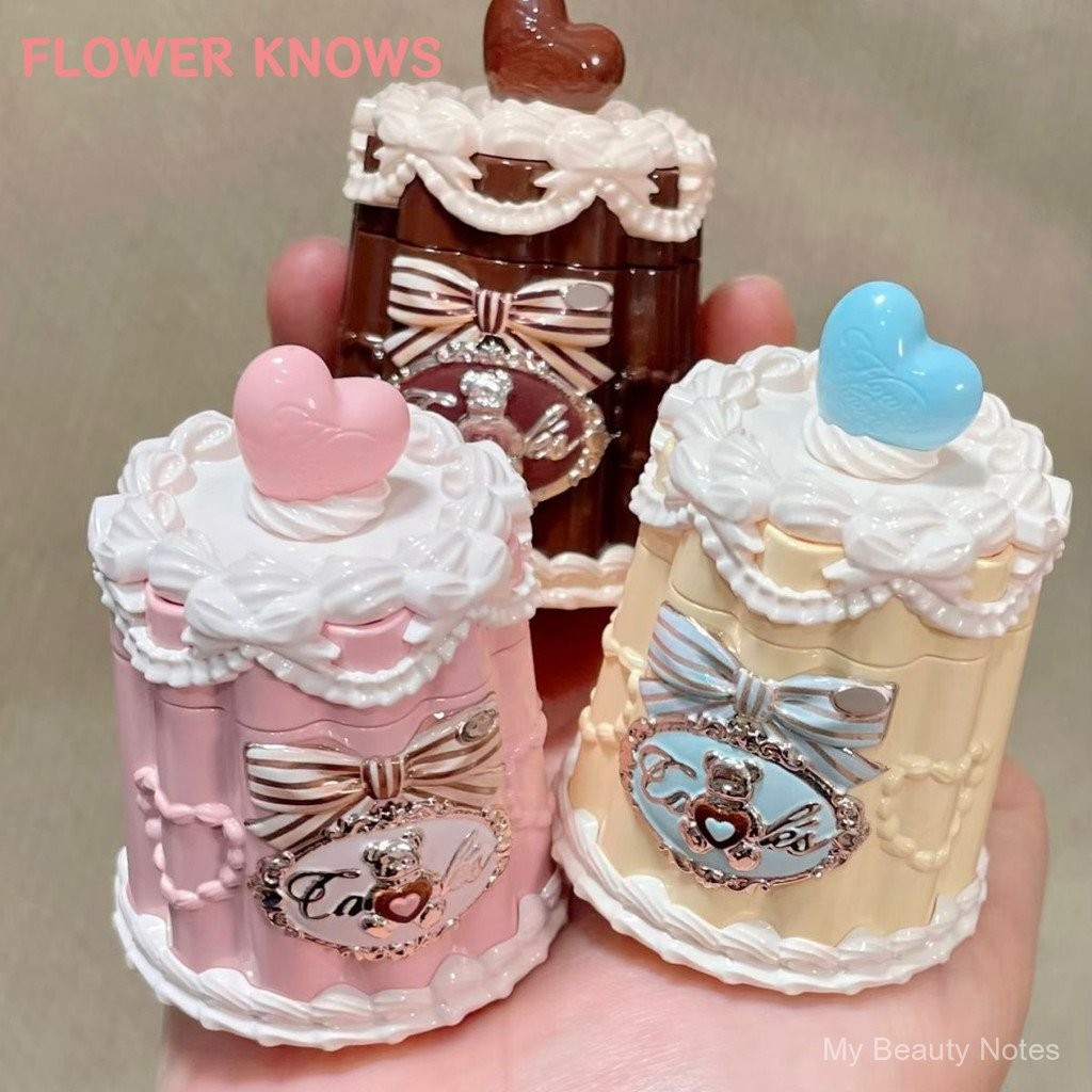 Flower Knows Sweetheart Bear Film Forming Lip Frozen Lip Glaze 5g, leve como água, espelho hidratante, refrescante, não em Oferta na Shopee
