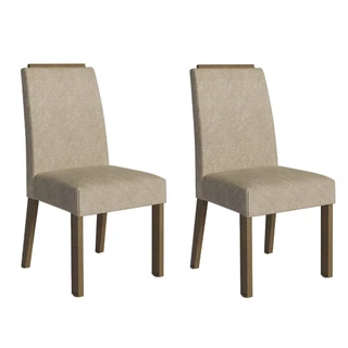Kit 2 Cadeiras de Jantar 4255 com Espaldar Rustic/Imperial Madesa em Oferta na Shopee