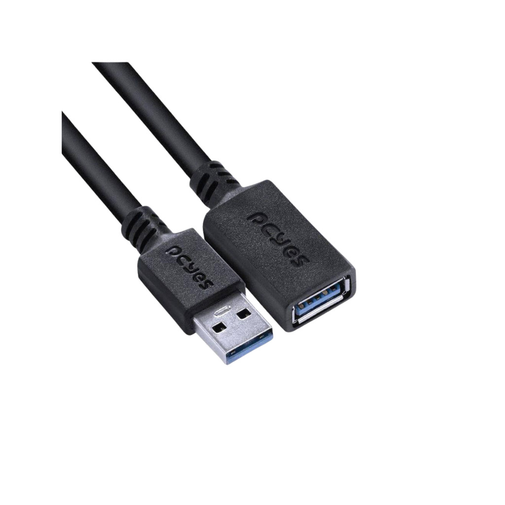 Cabo USB Extensor 3.0 PCYes 2 Metros 28AWG Preto | Shopee Brasil