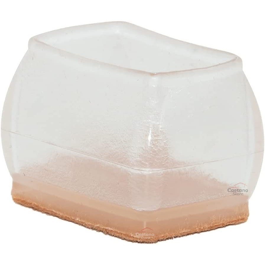 Kit 12 Protetor Pé Cadeira Retangular Pezinho Compri 38-51mm | Shopee ...
