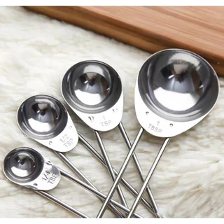 Conjunto 4 Colheres Aço Inoxidavel Medidoras Colher Medidora Para Cozinha Top Util em Oferta na Shopee