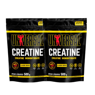 Kit 2x Creatina Monohidratada Universal 500g - Universal Nutrition em Oferta na Shopee