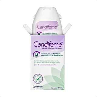 Sabonete Íntimo Calmante Candifeme 100mL - Kley Hertz em Oferta na Shopee