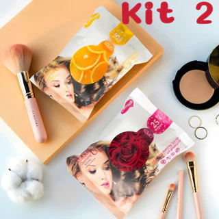 Kit 2 Lenço De Limpeza Facial Demaquilante ,  Floral, frutadoPoderes c/ 25 unidades marisa em Oferta na Shopee