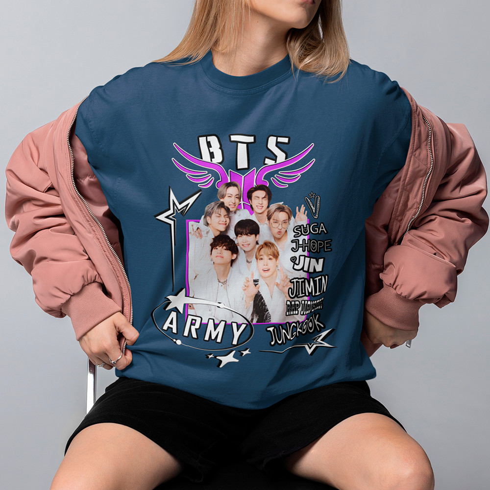 Camiseta BTX Army Ídolos Do Kpop Mundial Camisa Jungkook Jimim V