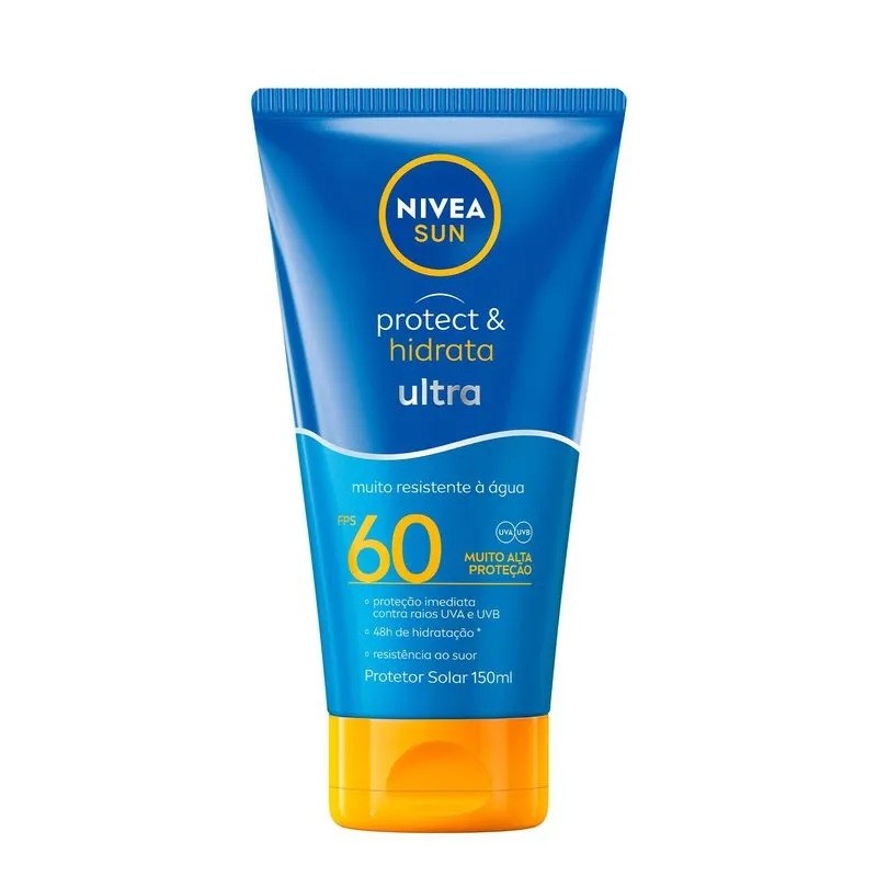 Protetor Solar Nivea Sun Protect & Hidrata Ultra FPS60 150ml Val 08/26
