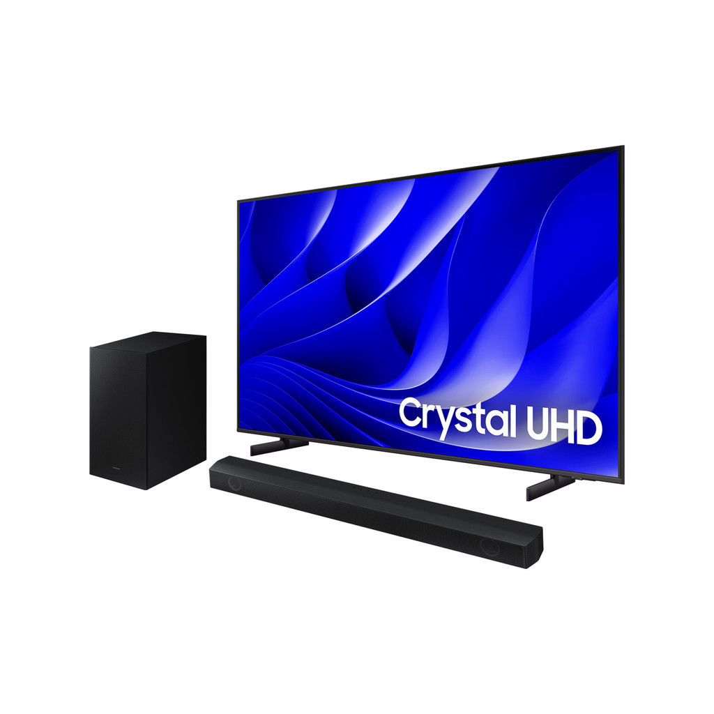 Smart Big TV 75" Crystal UHD 4K 75DU8000 2024 + Soundbar HW-B550/ZD ...
