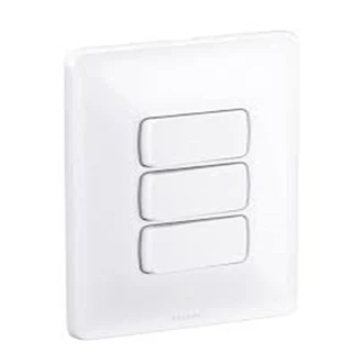 Interruptor Pial Zeffia 3 Tecla Simples 10A 250V Com Placa Branca em Oferta na Shopee