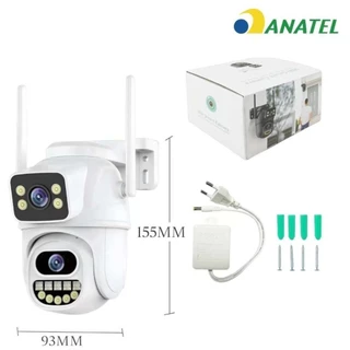 Câmera Segurança Externa, rastreamento automático, segurança residencial, WiFi, 2 lentes, telas duplas ICSEE marisa em Oferta na Shopee