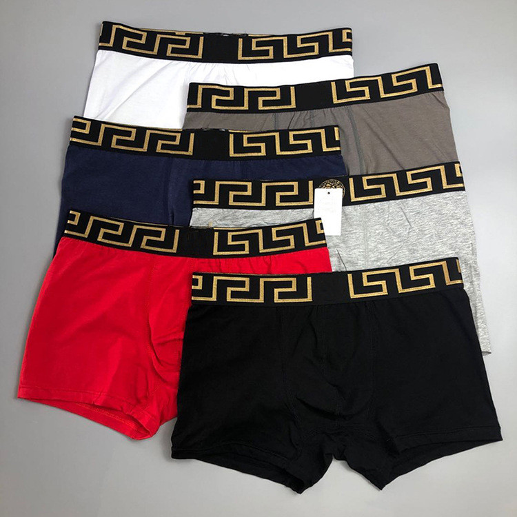 Estilo transfronteiriço comércio exterior cabeça humana Modal algodão roupa interior masculina confortável magro-ajuste 
