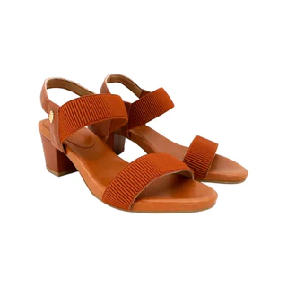 Sandália Feminina Salto Médio Bloco Elegante Confortável Palmilha Espumada Usaflex Original