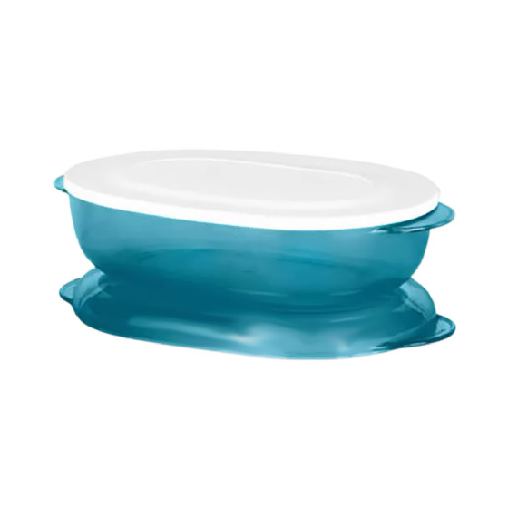 Tupperware Microplus Oval Policarbonato 1,5 Litros - Turmalina | Shopee ...