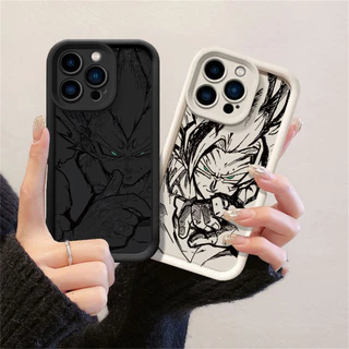 Capinha para Redmi Note 14 Pro Note13 12 11 12S 10 14C 13C 12C A3 10C C75 C65 X6 Pro Super Saiyajin Capa Macia De Case