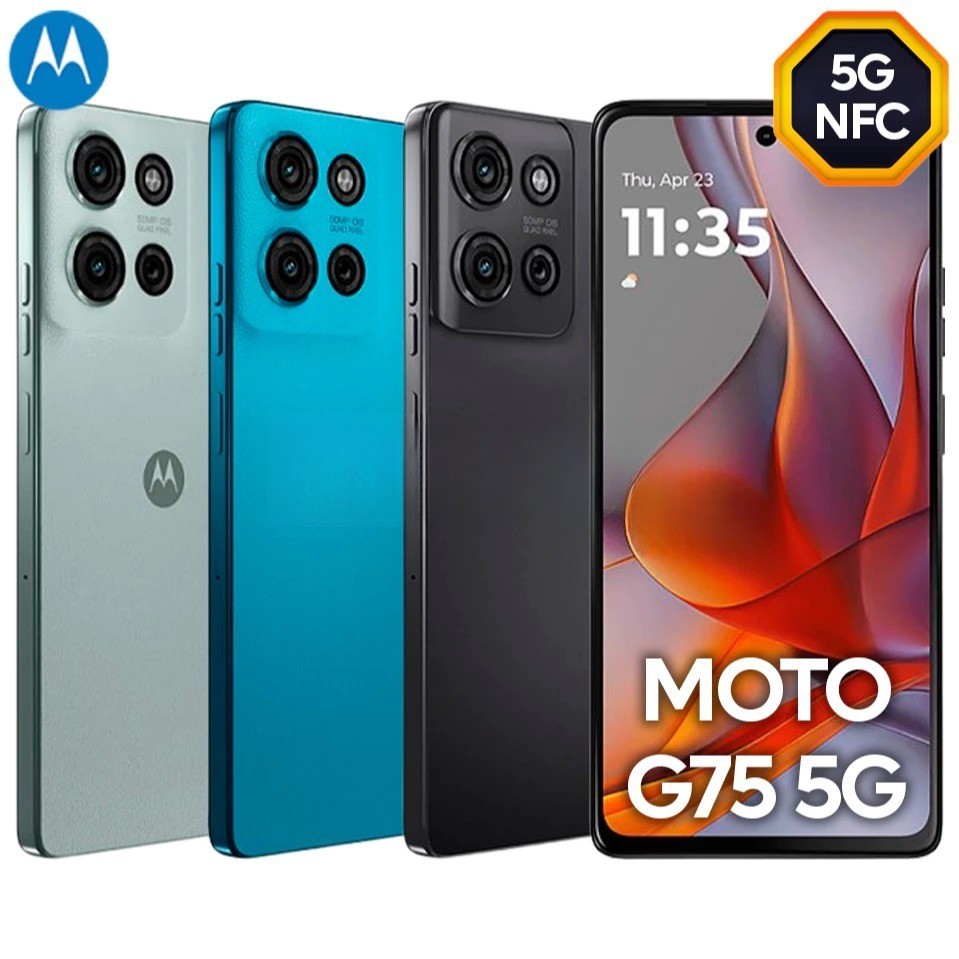 Celular Motorola Moto G75 5G NFC Tela 6.7" Câmera 50MP + Frontal 16MP 256GB 8GB Ram