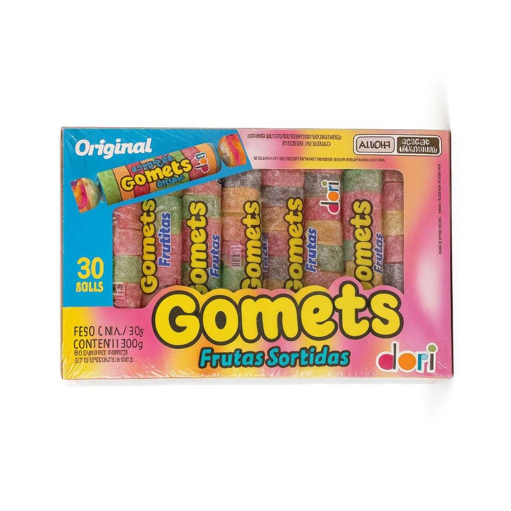 Caixa Bala De Goma Gomets Sortidos Com 30 Unidades Dori | Shopee Brasil