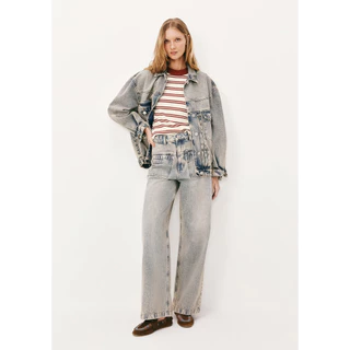 Calça Jeans Feminina Wide Leg Cintura Alta em Oferta na Shopee