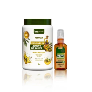 Creme de Pentear Explosão de Azeite de Oliva + Óleo Capilar Explosão de Abacate + Oliva 55ml