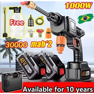 Lavadora Portátil 48V Alta Pressão – Limpeza de Carros, Jardins e Ar-Condicionado