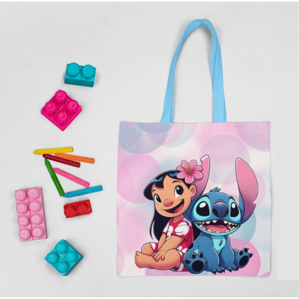 Bolsinha Lilo e Stitch 20x20cm - Lembrança para Festa Infantil | Shopee ...