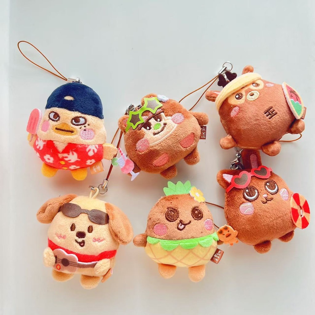 Kpop Ldl Riize Mini Boneca De Pelúcia Chaveiro Ridimensionando