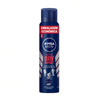 Desodorante Nivea Aerossol Men Dry Impact 200Ml - em Oferta na Shopee