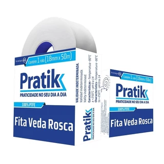 Fita Veda Rosca Pratik 18mm x 50m em Oferta na Shopee