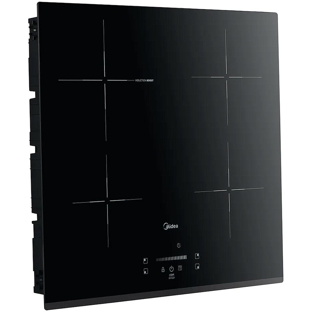 Cooktop 4 Bocas Midea Indução Touch Vitrocerâmica Preto 220V