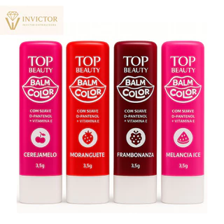 Lip Balm Color Multifuncional - Top Beauty em Oferta na Shopee