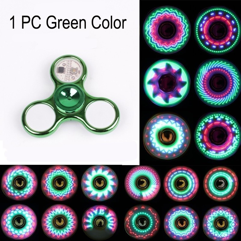 Spinner Luminoso com Luz LED, Brinquedo de Alívio de Estresse para