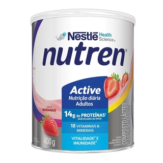 Complemento Alimentar Nutren Active Morango 400g em Oferta na Shopee