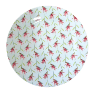 Prato de Sobremesa em Porcelana Paraíso 1 Peça - Casambiente em Oferta na Shopee