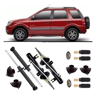 4 Amortecedor+ Kit Suspensão Ecosport 2007 2008 2009 2010