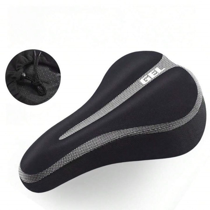 Capa Para Banco Selim Confortável Almofada Gel Banco Selim Forro Ajustável Para Bike