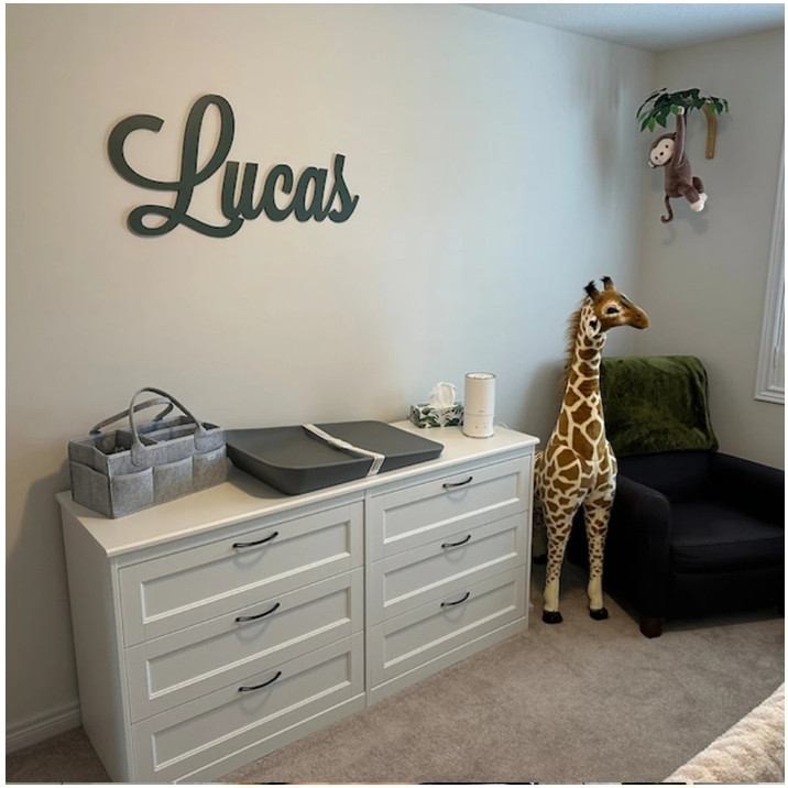 Placa Nome Personalizado em MDF – Letreiro Decorativo Parede Quarto Infantil