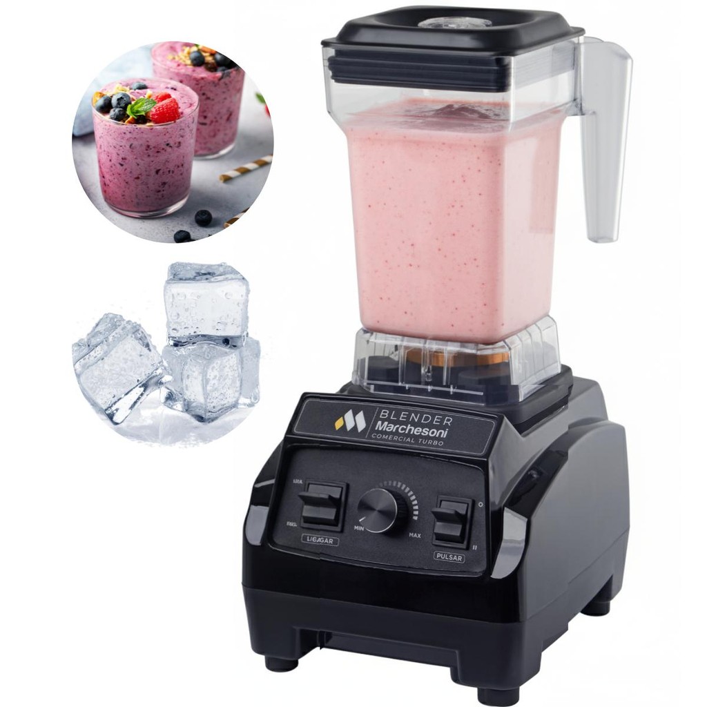 Liquidificador Industrial 1,8 Litros Blender de Alta Perform