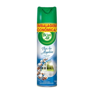 Purificador Bom Ar Aerossol Flor de Algodão 360ml em Oferta na Shopee