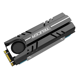 Dissipador Calor Ativo Ssd M.2 2280 Nvme Alumínio Fan Teucer