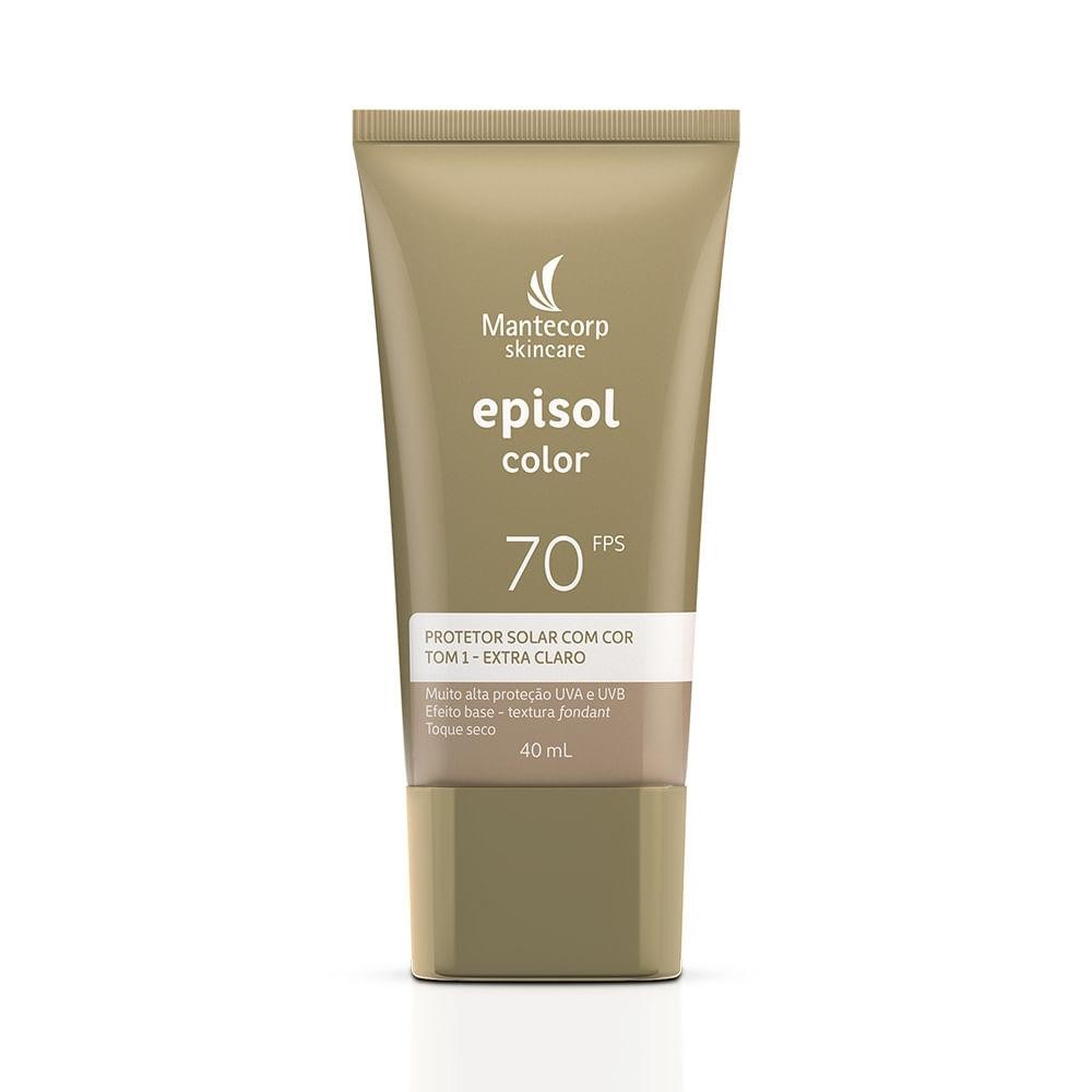 EPISOL COLOR PROTETOR SOLAR 40ML FPS70 TOM 1 EXTRA CLARO | Shopee Brasil