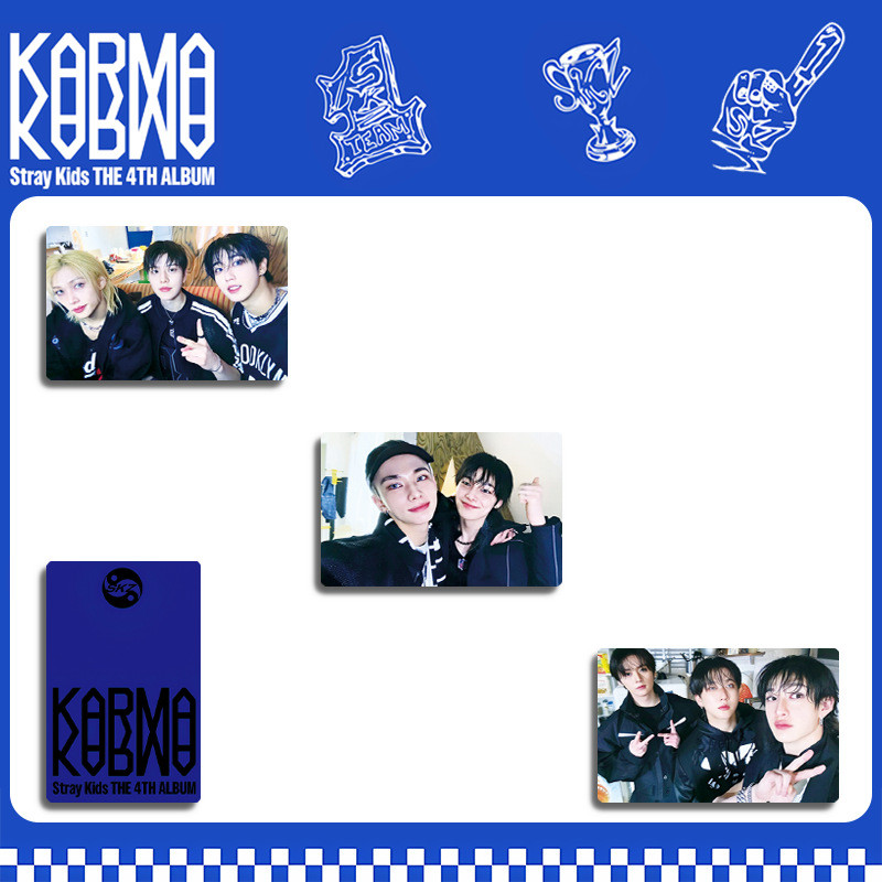8 Pçs/set KPOP Stray Kids LOMO Cartão KARMA Photocard Coleção