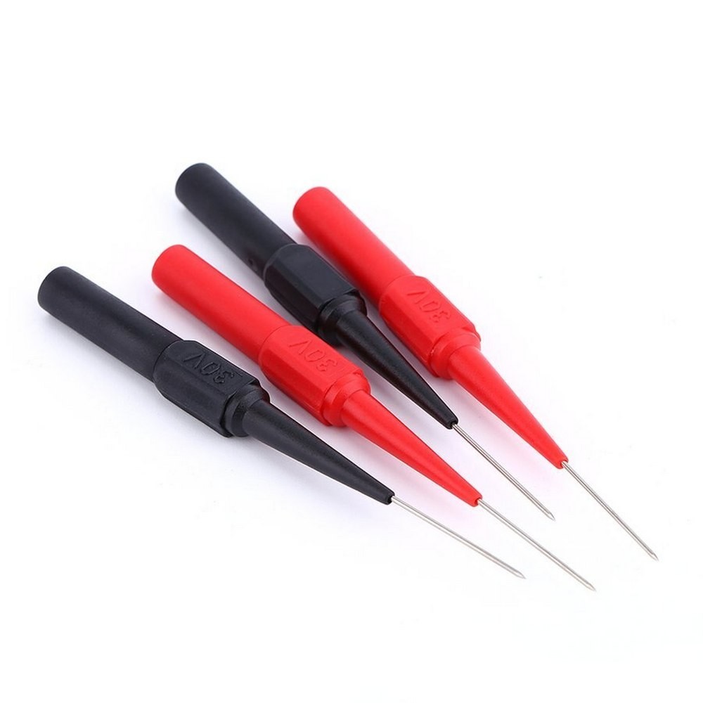 Ponta de Prova Tipo Agulha com Plug Banana 4mm - 2 Pares